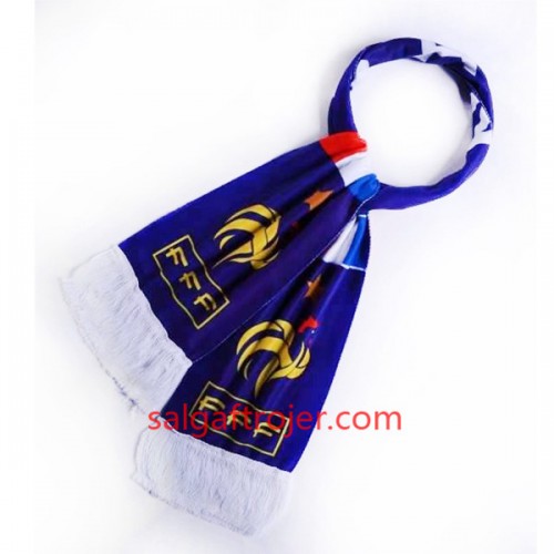 Frankrig VM 2018 Halstørklæde Blå Hvid Frankrig VM 2018 Halstørklæde Blå Hvid